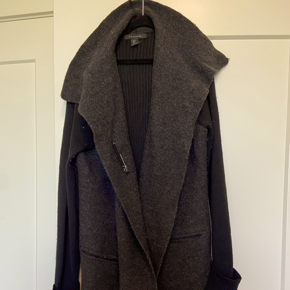Grey and black sweater size large.